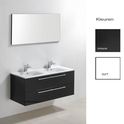 Badkamermeubelset Sanilux Roma 120x46x50 cm Hoogglans Wit Badkamermeubelset Sanilux Roma 120x46x50 cm Hoogglans Wit