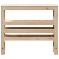 Hoofdbord met schappen 75 cm massief grenenhout - thumbnail