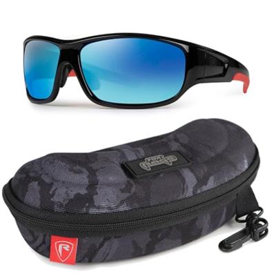 Fox Rage Shield Wraps Brown Lense Mirror Blue