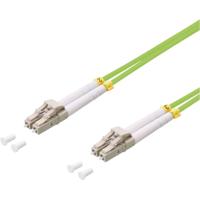 LogiLink FP5LC10 Glasvezel Optische vezel Aansluitkabel 10.00 m Linde-groen 50/125 µ Multimode - thumbnail