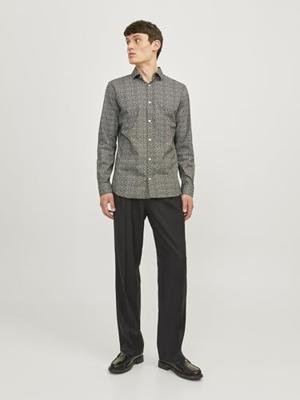 J&j Premium Jprblablackpool Stretch Ls Shirt Sn 12260625 Overhemd Peat Slim Fit