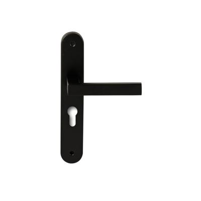 Hardbrass Deurkruk Phoenix op ovaal langschild profielcilindergat 55mm - zwart Hardbrass Deurkruk Phoenix op ovaal langschild profielcilindergat 55mm - zwart