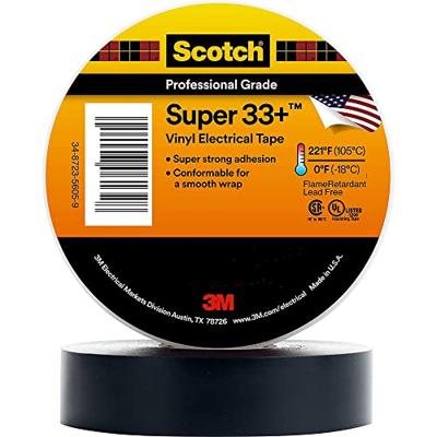 Scotch SUPER33+-19X33 Isolatietape Scotch Zwart (l x b) 33 m x 19 mm 1 stuk(s) Scotch SUPER33+-19X33 Isolatietape Scotch Zwart (l x b) 33 m x 19 mm 1 stuk(s)