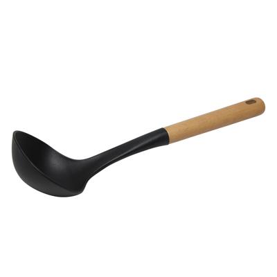 HIT trading Soeplepel hout/nylon zwart 32 cm