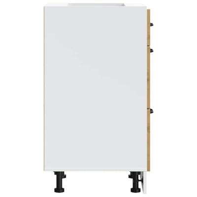 Keuken onderkast Lucca bewerkt hout artisanaal eikenkleur Keuken onderkast Lucca bewerkt hout artisanaal eikenkleur