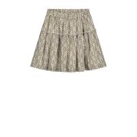 NIK&NIK rok Tory met all over print en ruches ecru/lichtbruin - thumbnail