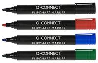 Q-CONNECT flipchartmarker, 2-3 mm, ronde punt, met clip, zwart - thumbnail