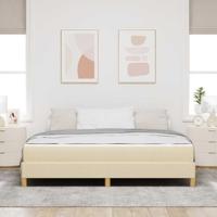 Boxspring bed Crème en bruin 180 x 200 cm - thumbnail