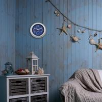 NeXtime NE-4321BL Tide Getijdenklok 22 cm Blauw/Metaal - thumbnail