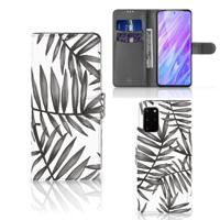 Samsung Galaxy S20 Plus Hoesje Leaves Grey - thumbnail