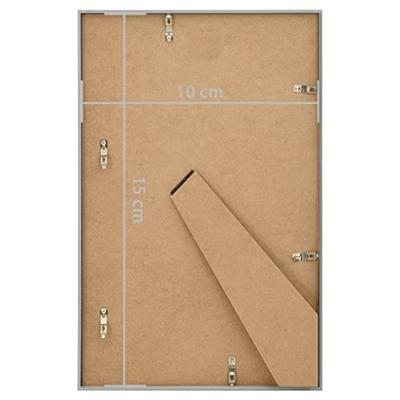 VidaXL Fotolijsten 3 st voor tafel 10x15 cm mdf zilverkleurig