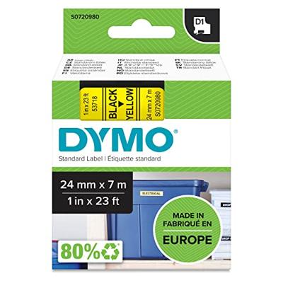 Labeltape dymo labelmanager d1 polyester 24mm geel | 5 stuks Labeltape dymo labelmanager d1 polyester 24mm geel | 5 stuks