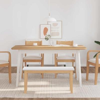 Bank 90 cm massief hout rubber Bank 90 cm massief hout rubber