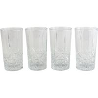 Orange85 Waterglazen - Longdrink - Set Van 4 - Stevig - Sierlijk - Glazen - Water - Drinken - Reliëf - 4 Stuks - thumbnail