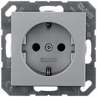 Jung A1520AL Wandcontactdoos Inzetstuk 1-voudig Aluminium 1 stuk(s) - thumbnail