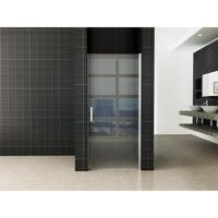 Cerra eco nisdeur 900 x 1950 x 6 mm helder glas/chroom - thumbnail