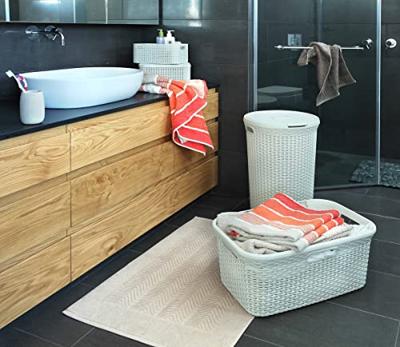 Curver Wasmand Gevlochten 45 Liter Creme - thumbnail