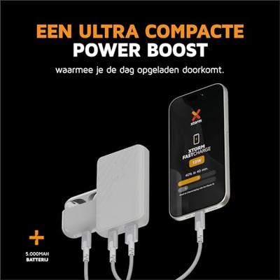 Xtorm Go2 Power Pack 5000 mAh Powerbank Wit - thumbnail