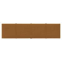 VidaXL Wandpanelen 12 st 1,08 m² 60x15 cm fluweel bruin - thumbnail