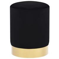 Kruk fluweel zwart en goudkleurig - thumbnail