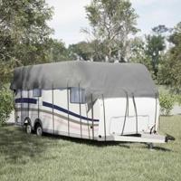 VidaXL Caravan dakbedekking 800x300 cm vliesvlies grijs - thumbnail