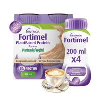 Fortimel PlantBased Protein 2kcal Cappuccinosmaak Voedingssupplement Ondervoeding Flessen 4x200ml - thumbnail