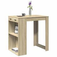 Bartafel 102x70x103,5 cm bewerkt hout sonoma eikenkleurig - thumbnail