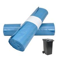 Containerzakken ldpe 6525 x 140cm t 70 blauw 240ltr - thumbnail