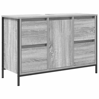 Wastafelkast met lades 90x34,5x60 cm grijs Sonoma Wastafelkast met lades 90x34,5x60 cm grijs Sonoma