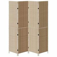Kamerscherm Beige 196 x 200 cm poly rattan - thumbnail