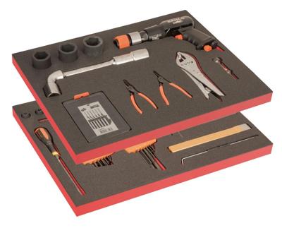 Bahco Gereedschapsset voor automotive | inclusief 2 gevulde foams - 62-delig - FF1ASET-AUTO-M1