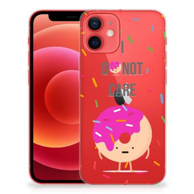 iPhone 12 Mini | Siliconen Case | Donut Roze