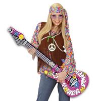 Opblaasbare hippie gitaar 105 cm - thumbnail