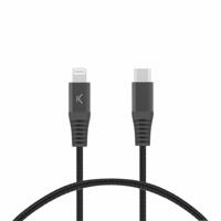 Kabel USB-C naar Lightning KSIX Zwart - thumbnail