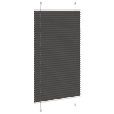 Pliss rolgordijn 70x150 cm stofbreedte 69,4 cm polyester zwart