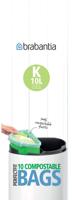 Brabantia afvalzak composteerbaar 10 liter K 10 stuks - thumbnail