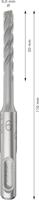 Bosch Accessoires PRO SDS plus-5X Hammer Drill Bit | 6 x 50 x 110 mm | 10 pcs - 2608833891 - thumbnail
