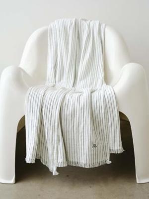 Marc O'Polo Fine Stripe plaid Anthracite 150x200