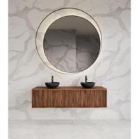 Onderkast Gliss Design Heronimus 140x45x35 cm 2 Laden Met Topplaat Walnut - thumbnail