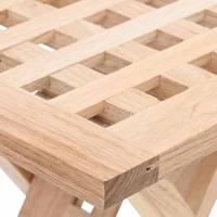 Salontafel Bruin 33 x 33 x 40.5 cm Massief walnotenhout - thumbnail