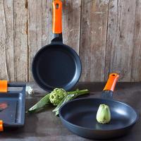 Pan BRA A281226 Ø 26 cm TEFLON Zwart Oranje Metaal Aluminium Gehard aluminium Ø 26 cm - thumbnail
