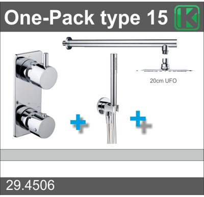 Wiesbaden one-pack inbouwthermostaatset type 15 Wiesbaden one-pack inbouwthermostaatset type 15