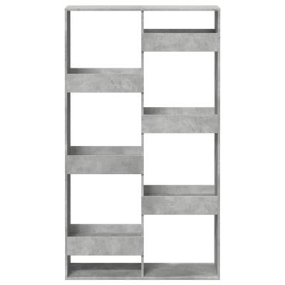 Kamerscherm 100x33x175 cm bewerkt hout betongrijs