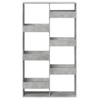 Kamerscherm 100x33x175 cm bewerkt hout betongrijs - thumbnail