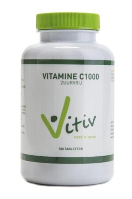 Vitiv Vitamine C1000 Zuurvrij Tabletten Vitiv Vitamine C1000 Zuurvrij Tabletten