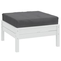 Palletkussen 60x60x10 cm stof gemleerd antracietkleurig - thumbnail