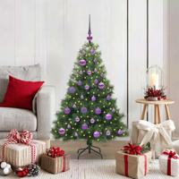 VidaXL Kunstkerstboom met 150 led met standaard groen 120 cm pe en pvc - thumbnail