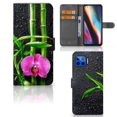 Motorola Moto G 5G Plus Hoesje Orchidee Motorola Moto G 5G Plus Hoesje Orchidee