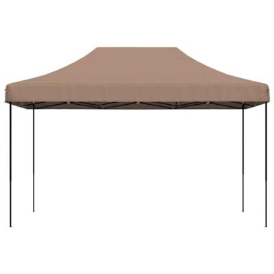 Partytent inklapbaar pop-up 440x292x315 cm bruin