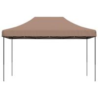 Partytent inklapbaar pop-up 440x292x315 cm bruin - thumbnail